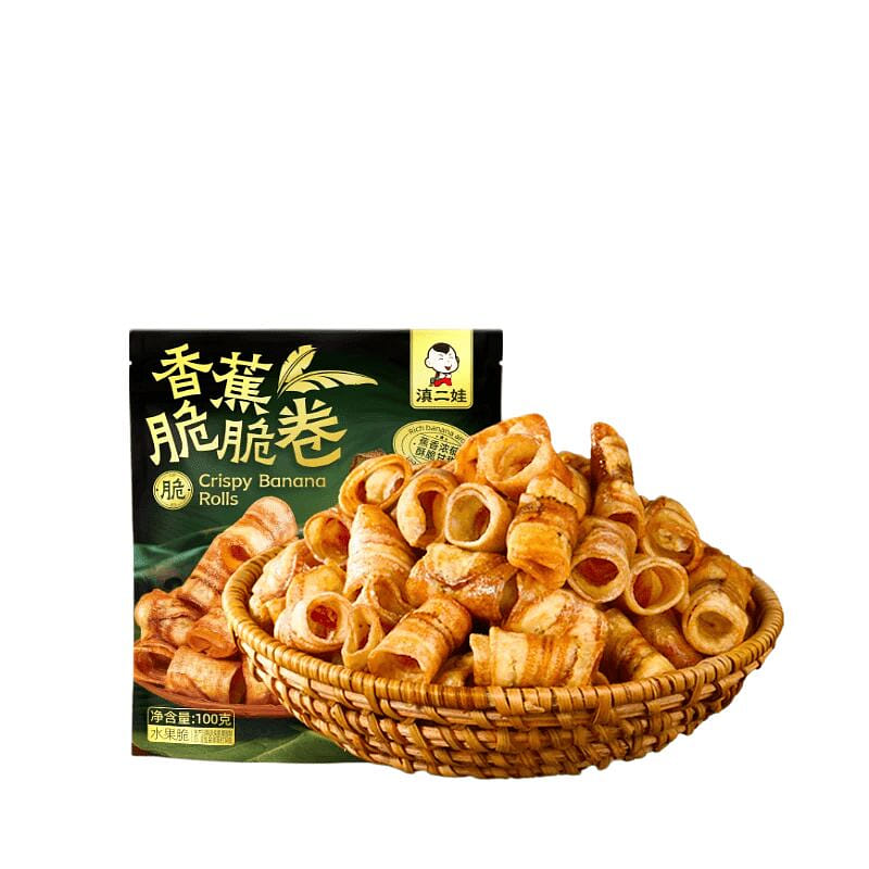Dian Erwa Banana Crispy Roll 100g*1 Bag Snack 100 g