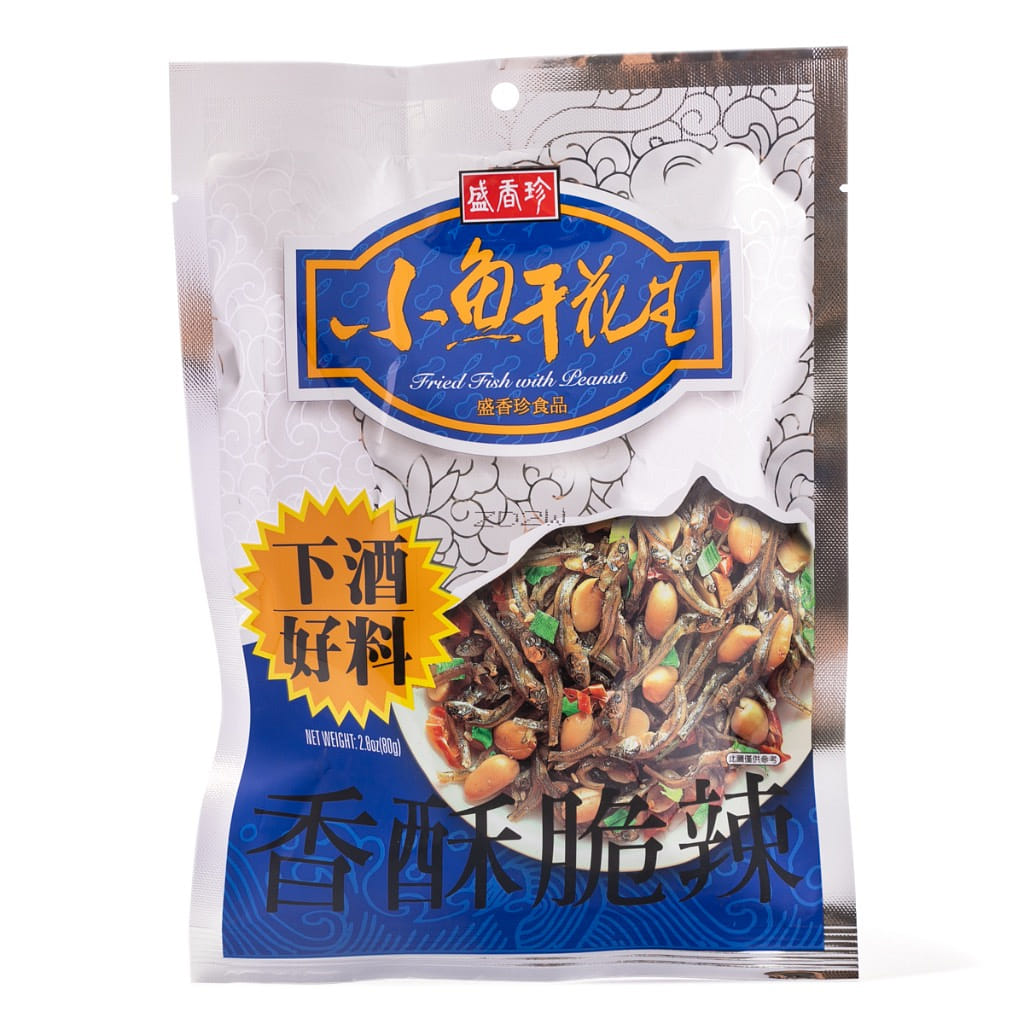 Sheng xiang zhen 마른멸치땅콩 스낵 매운맛 80 그램*20 팩