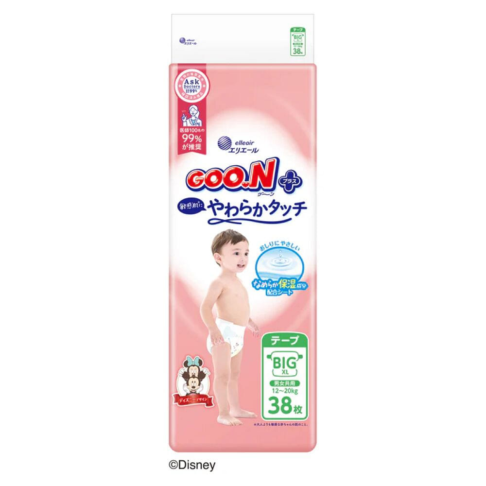Goo.N X-Large Tape Diapers 12-20kg 38pc 1 pack