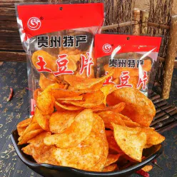 Guizhou Spicy Potato Chips, Potato Chips, Yunnan Specialty Spicy Flavor of the Academy of Agricultural Sciences, 50g*1 pack 50 g