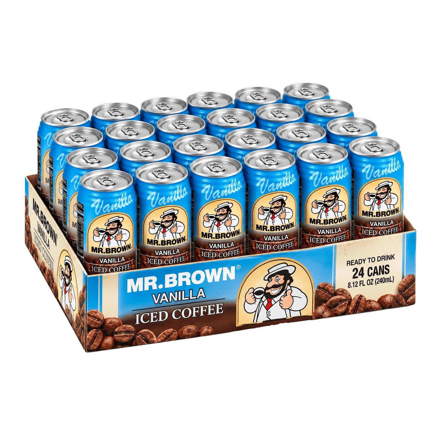 Mr. Brown 바닐라 아이스 커피 8.12 oz 24 캔