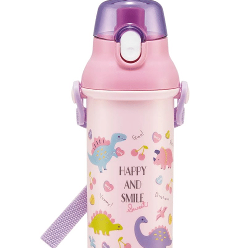 Skater Kids Antibacterial Water Bottle Pink Dinosaur 1 ส่วน