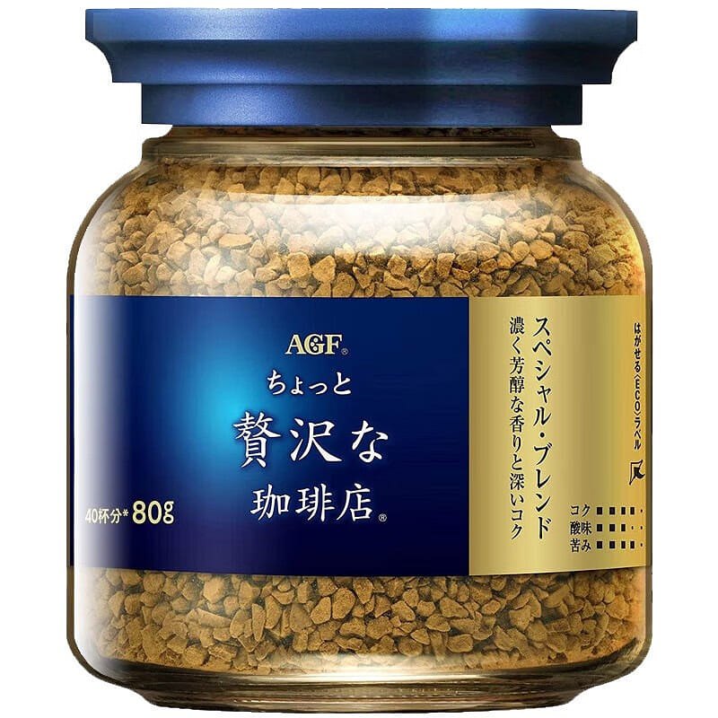 AGF Blue Gold Freeze Dried Coffee, Special Blend 80 g