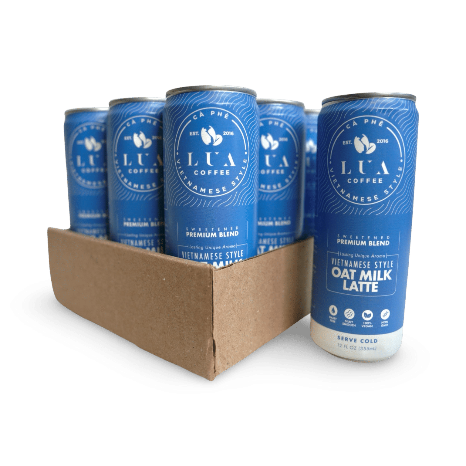 Lua Coffee - Oat Milk Latte (Case of 12) 144 액량 온스
