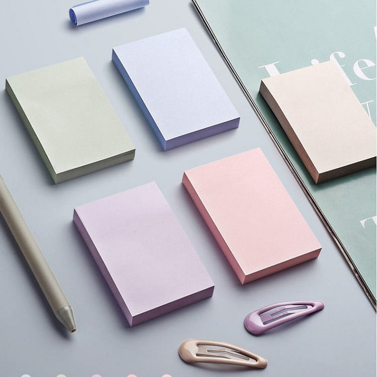 Morandi Color Series Sticky Notes, INS Style, Simple and Colorful 5 개입