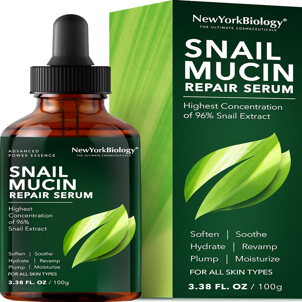96% Korean Snail Mucin Serum for Face 3.38 Fl. oz 100 ml Facial Skin Care Snail 1 個