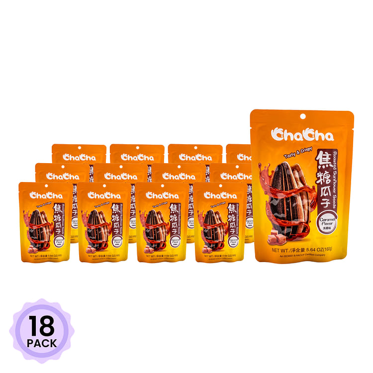 Get ChaCha Caramel Sunflower Seeds 160 g*18 pack Delivered | Weee