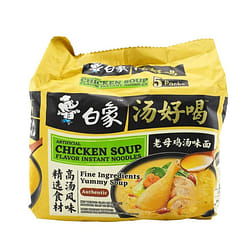 Baixiang Instant Noodles, Chicken Soup Flavor 5ct 1 each