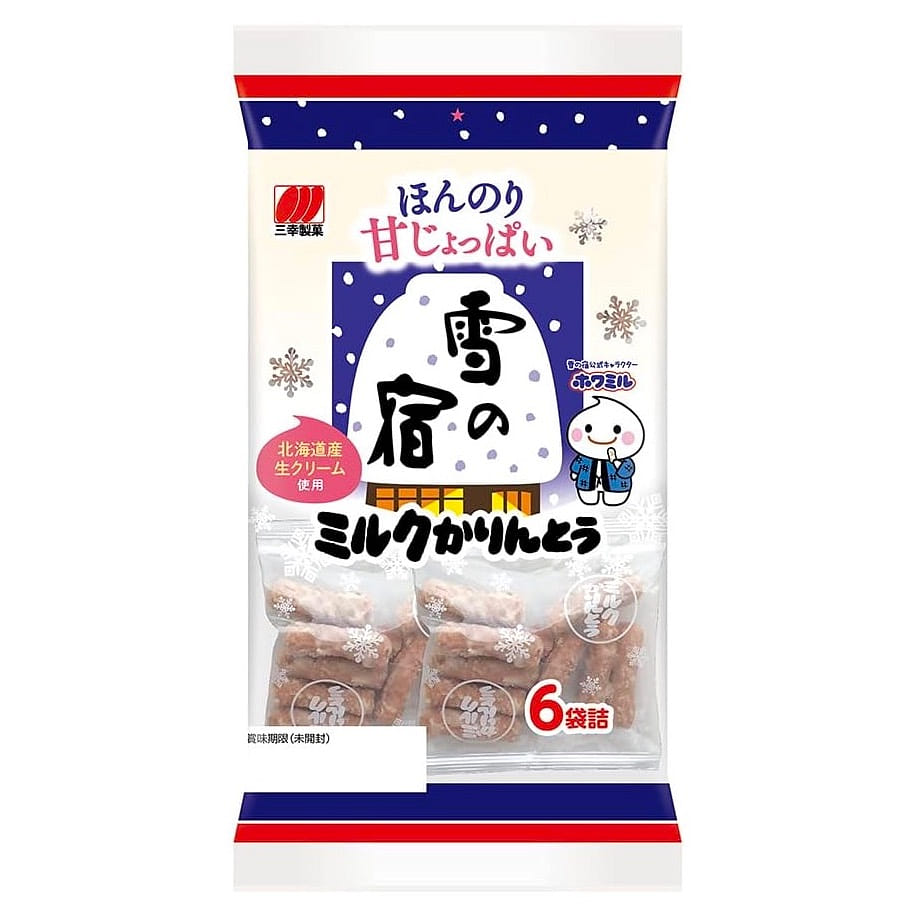 Japanese Brown Sugar Snack Milk Karinto SANKO 63g 1 each