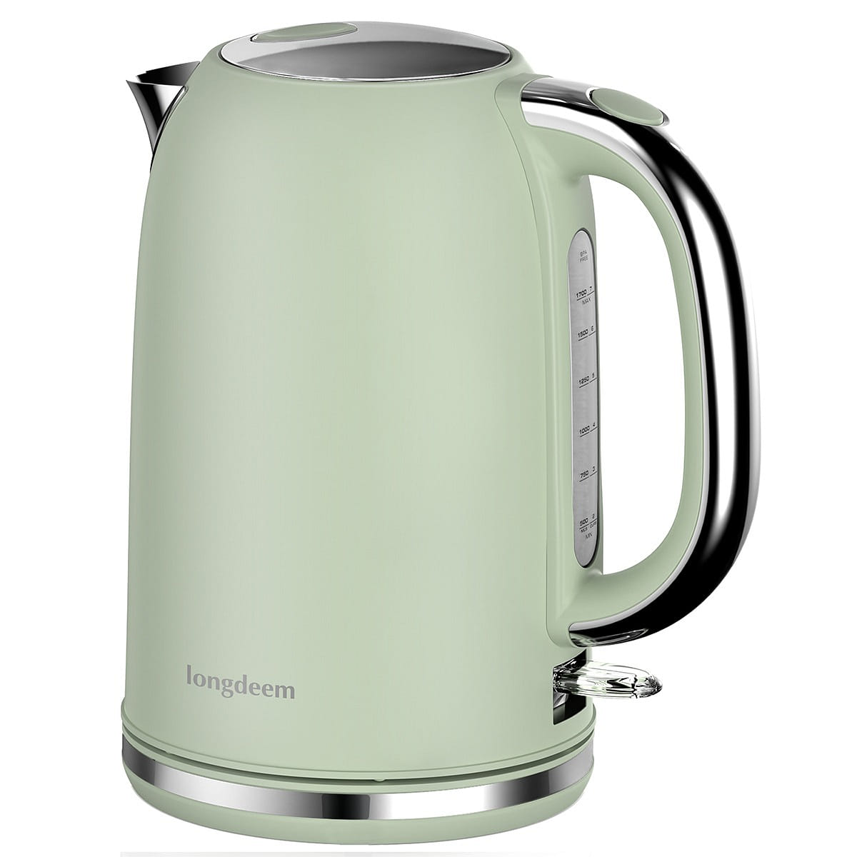 1.7L Stainless Steel Electric Kettle, Green 1 개입