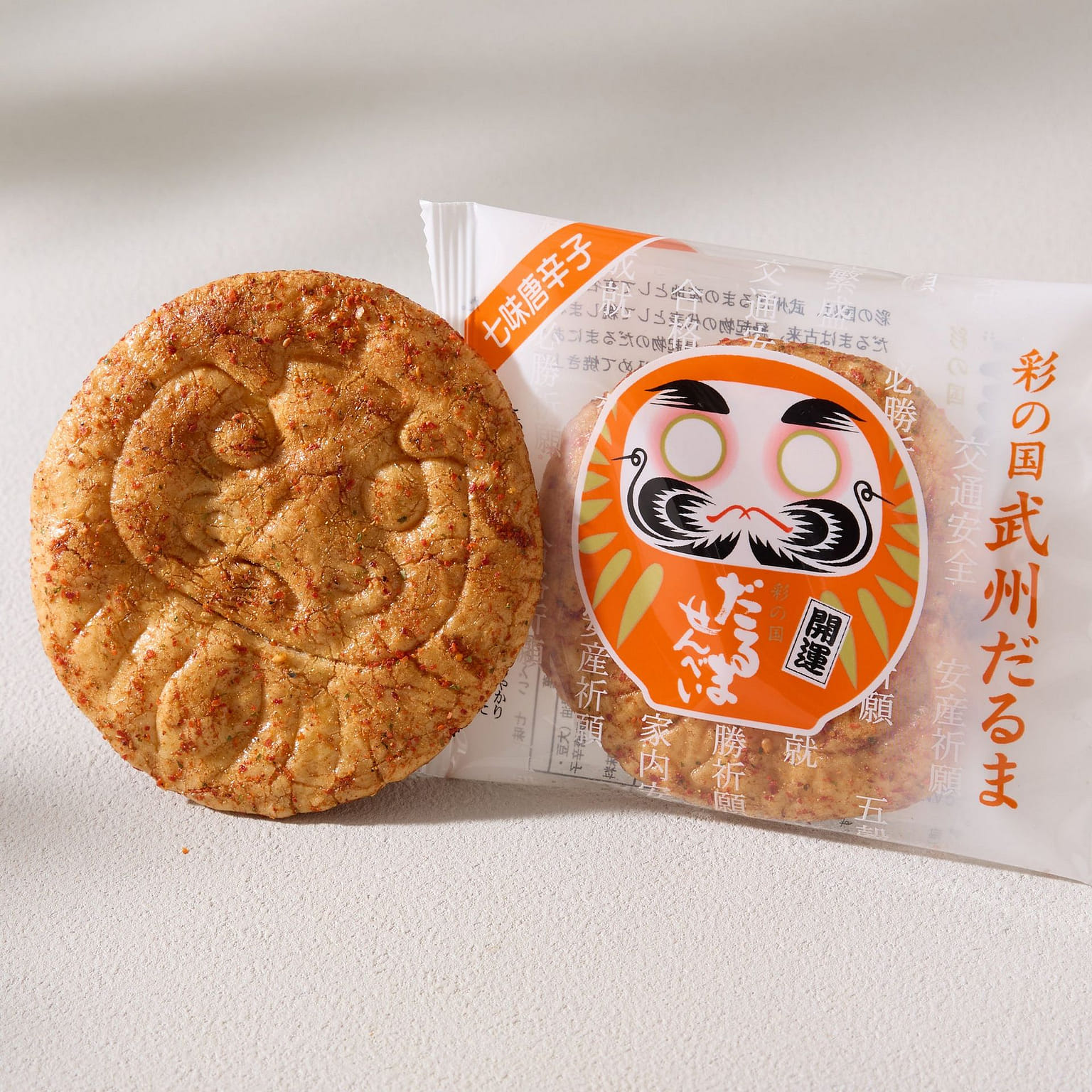 Daruma Senbei Rice Cracker (5 piece set) 110 그램