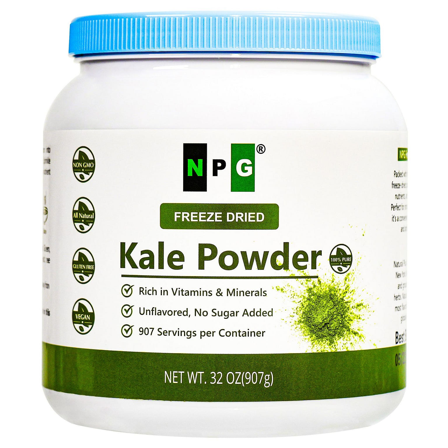 NPG Freeze-Dried Kale Powder 2LB 32 oz