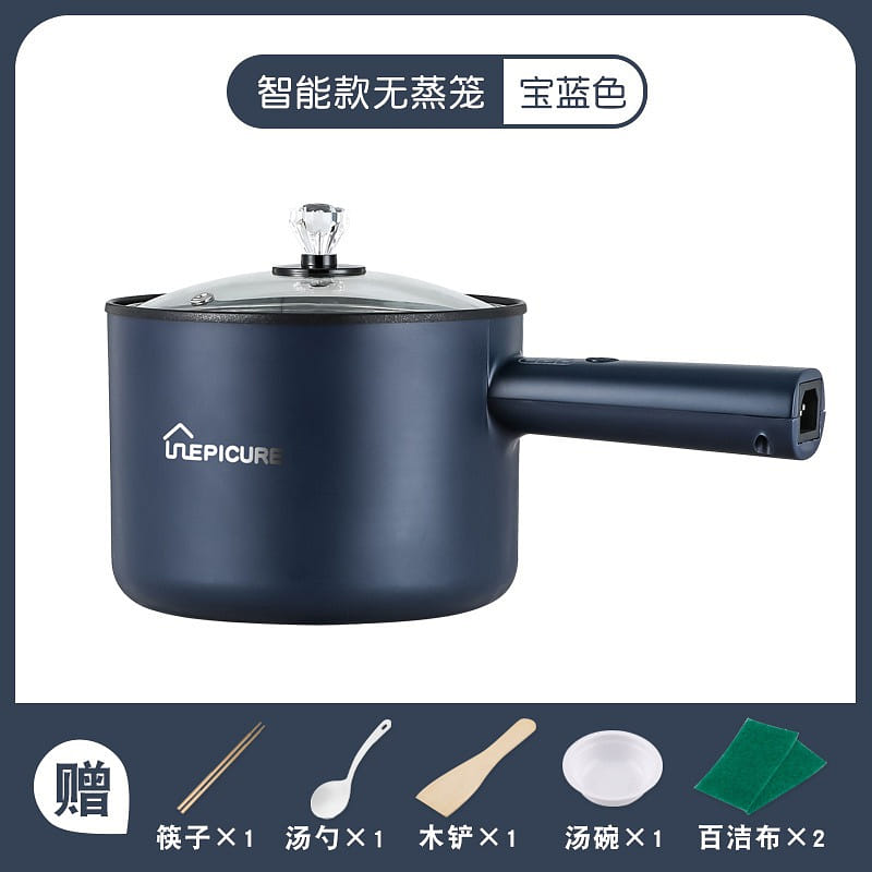 1.8L 스마트 다기능 전기냄비 학생 기숙사용 미니 밥솥 찜솥 블루 1 bunch