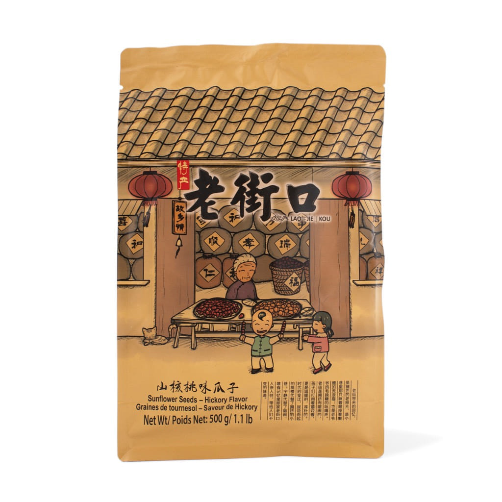 Lao Jie Kou Sunflower Seeds, Hickory Flavor 500 g*20 pack