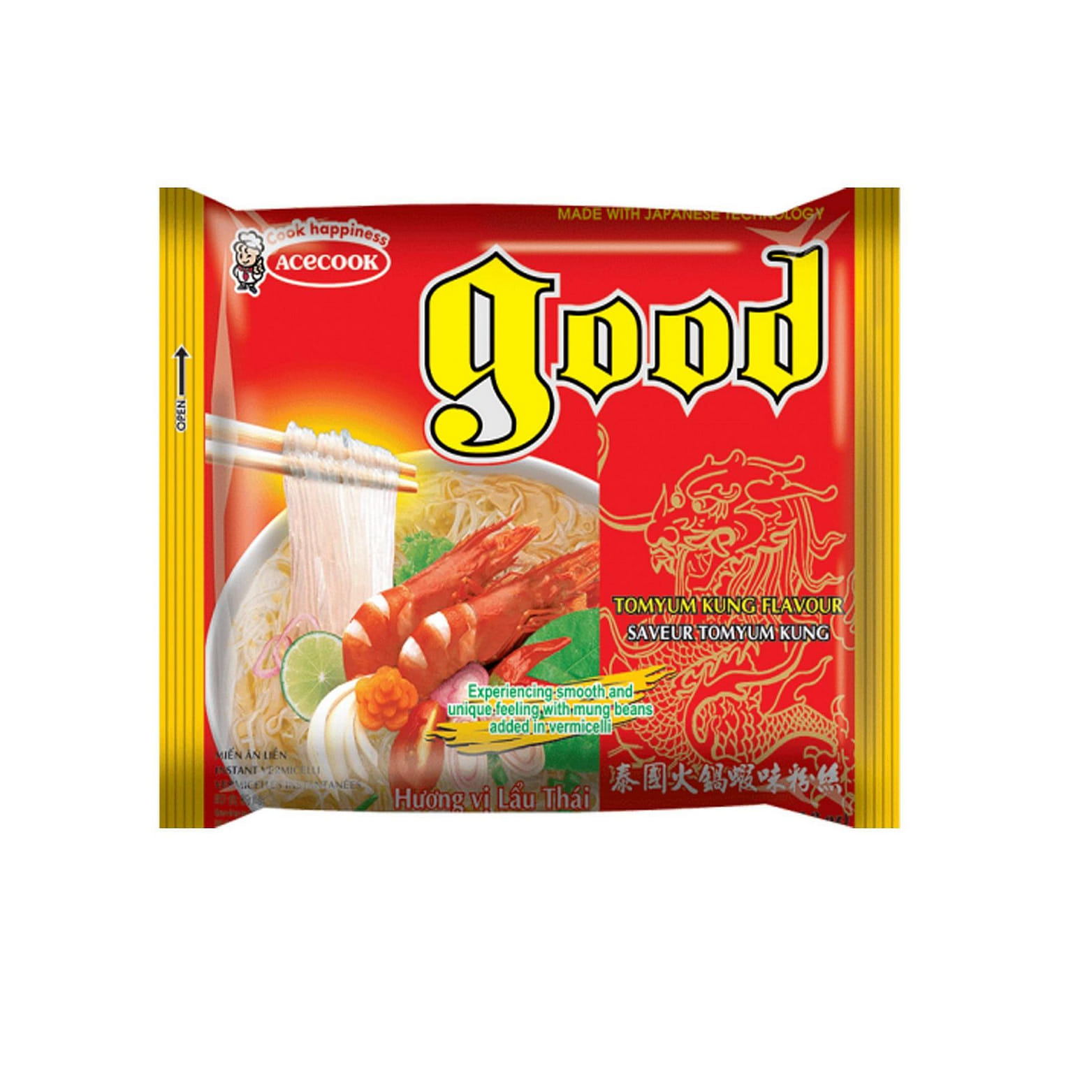 Acecook Good Instant Vermicelli Tomyum Kung Flavor 1 each