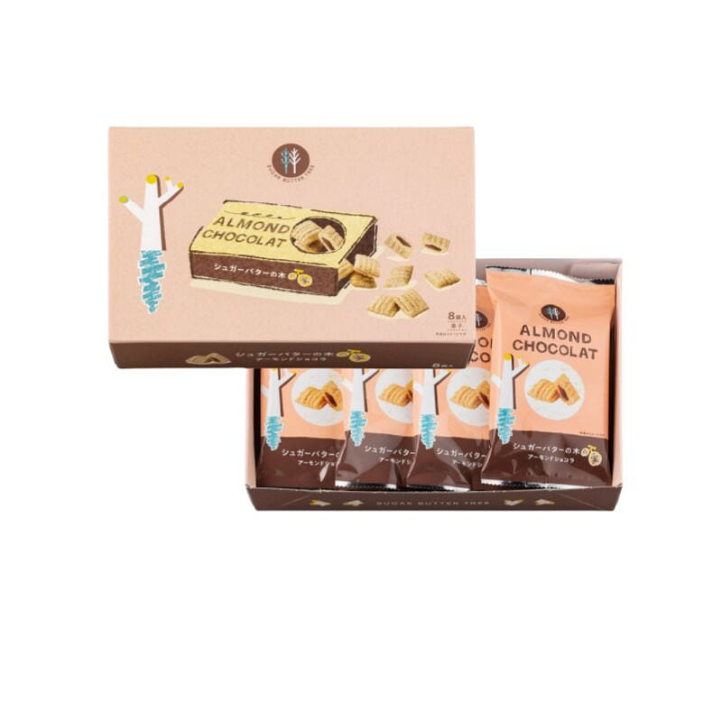 Sugar Butter Tree Nuts Almond Chocolate 8 Packs 1 케이스