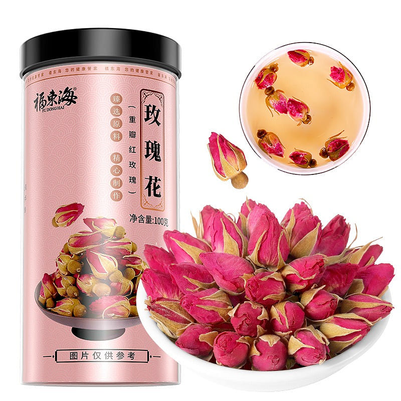 【 Fudonghai Product 】 Pingyin traditional rose Tea 100g/ can 100 그램