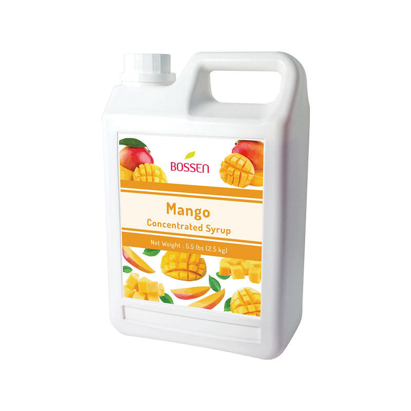 Bossen Mango Syrup 5.5 lb Bottle 5.5 파운드