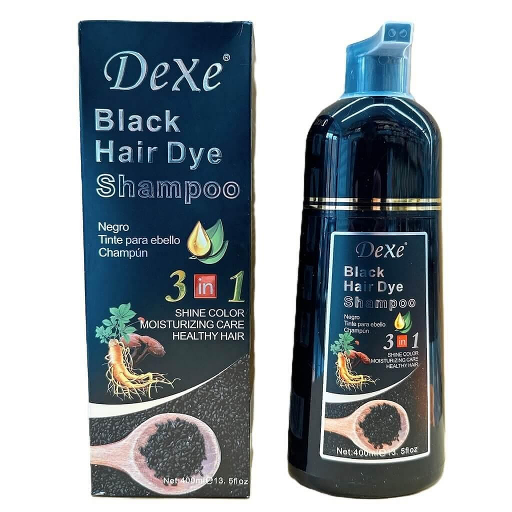 DexeBlackHairDyeShampoo3 in 1 Hair black(400ml 400 มิลลิลิตร