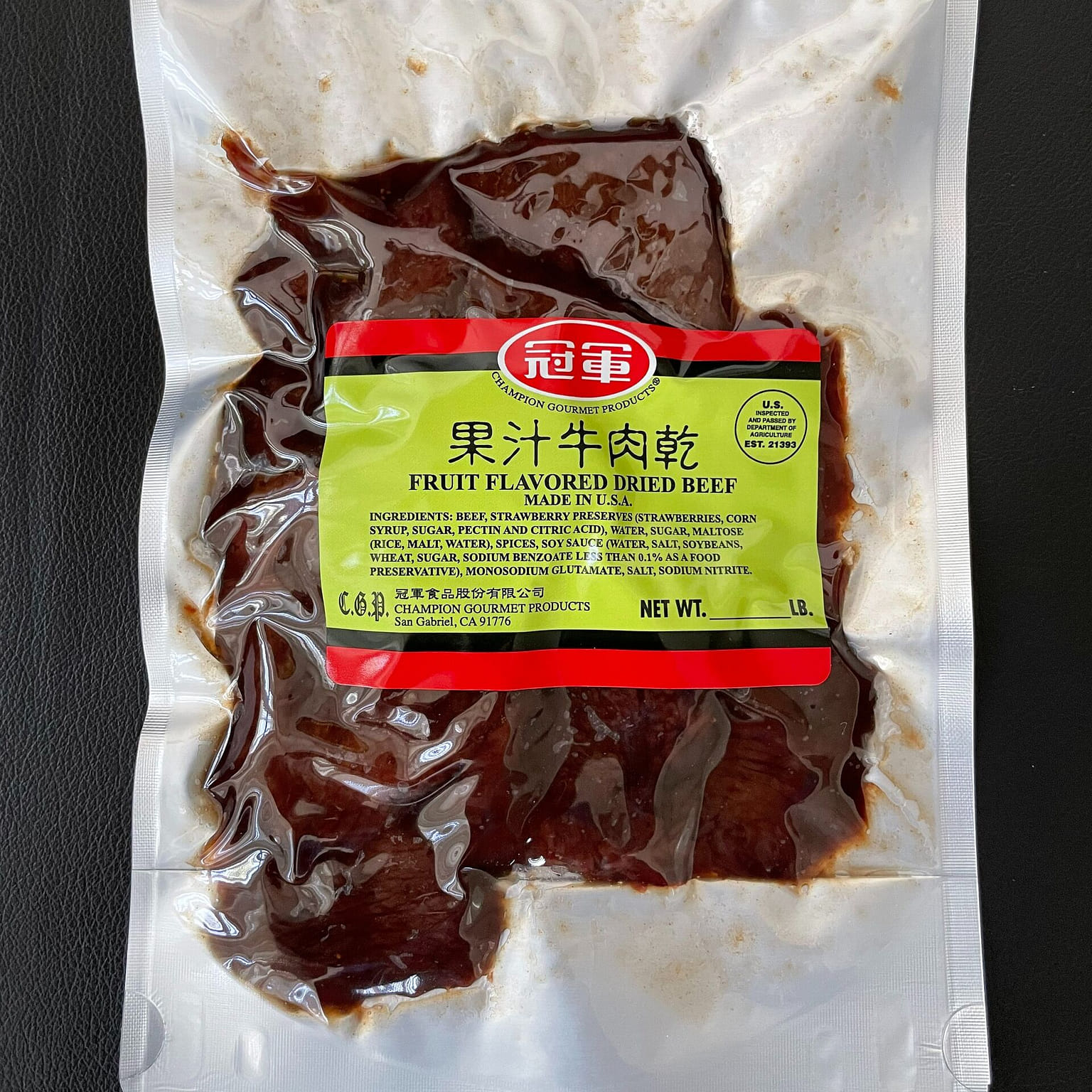 Fruit Flavored Dried Beef 6 온스