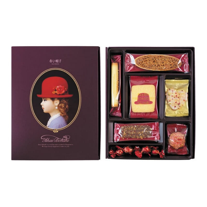 Akai Bohshi Mixed Cookie Gift Box 17 pcs Paper Box 1 box