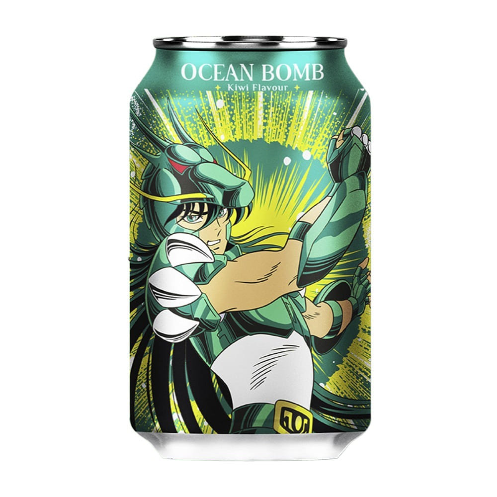 Ocean Bomb Saint Seiya Sparkling Water Kiwi 330 มิลลิลิตร