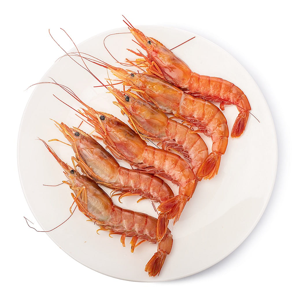 Wild Caught Argentine Head On Red Shrimp, Frozen 4.4 lb