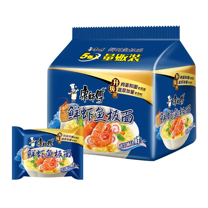 康师傅 鲜虾鱼板面 85g 85 克