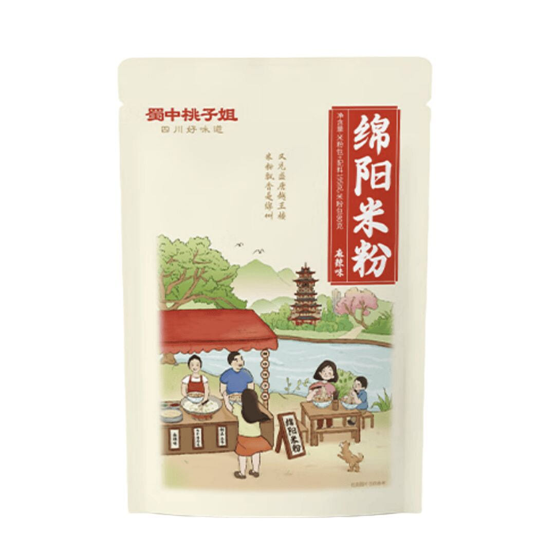 เส้นหมี่เหมียนหยาง รสเผ็ด 195g Shuzhong TaoZiJie ไม่ทอด สำเร็จรูป 195 กรัม