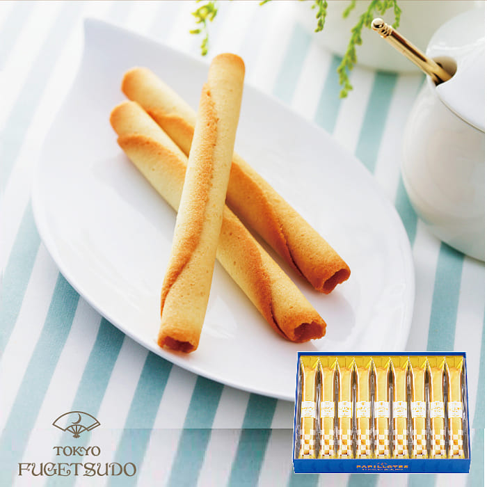 Tokyo Fugetsudo Egg Rolls Vanilla Flavor 16pcs 1 each