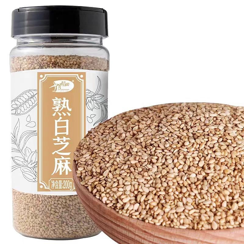 October rice fields ripe white sesame seeds 200 그램
