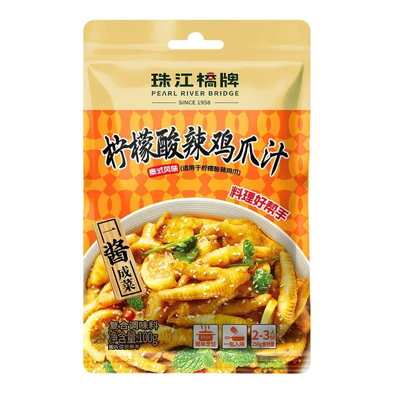 Zhujiangchaopai Lemon Sour Spicy Sauce 100g*1 100 g