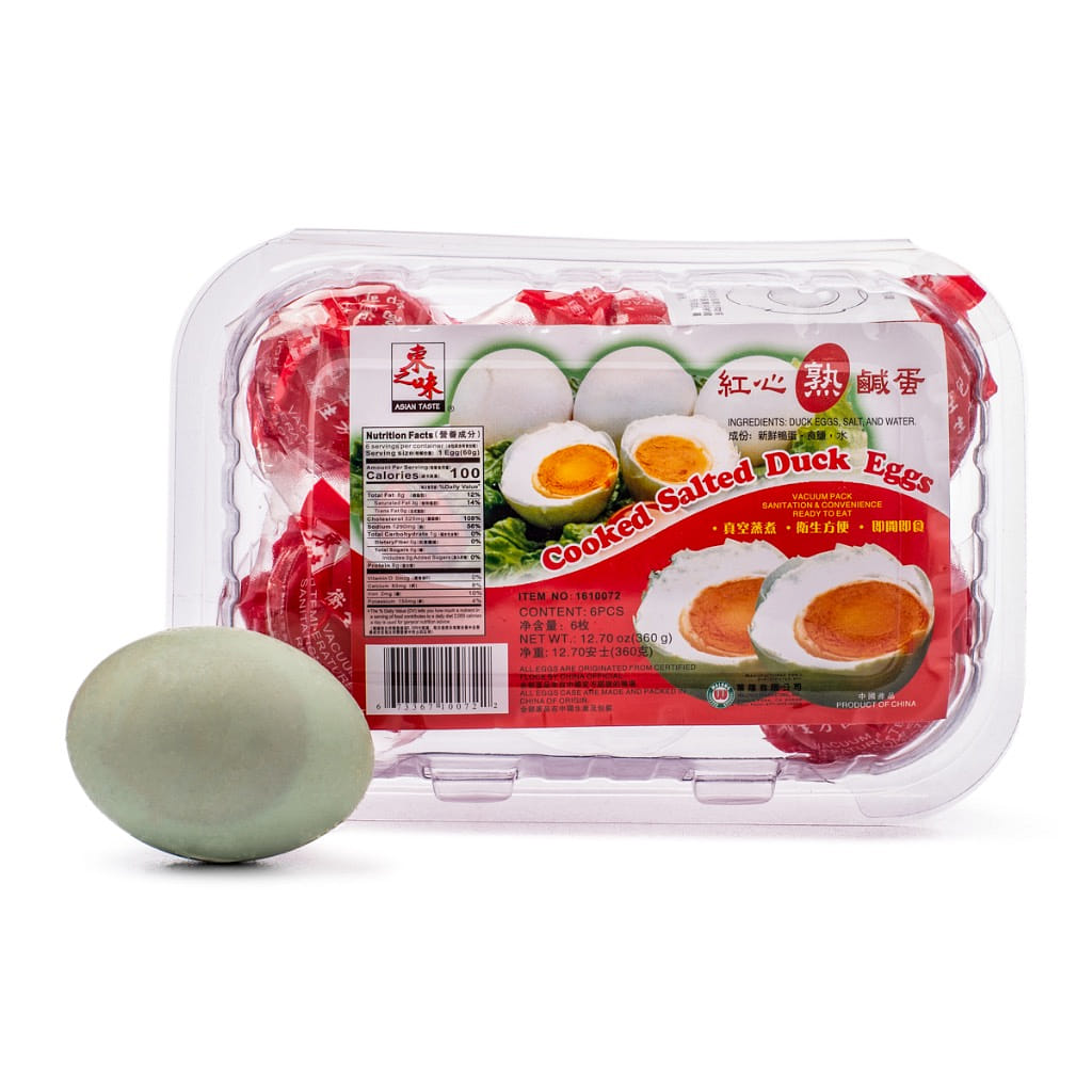 东之味 熟咸蛋 6颗 2.12 盎司*6 个*24 包
