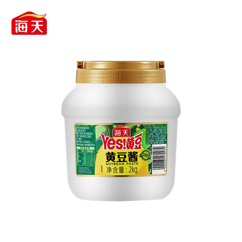 海天黄豆酱商用酱料非脱脂大豆拌面拌饭下饭炒菜2kg 2000 克