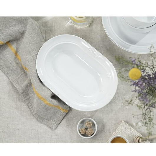 STAUB Ceramic Dinnerware 10-inch Oval Serving Dish 10-inch / White 1 개