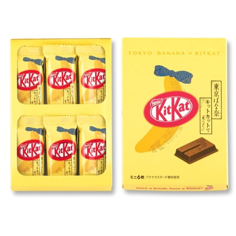 TOKYO BANANA KITKAT Banana  Sandwich Wafers  6pc 6 อัน