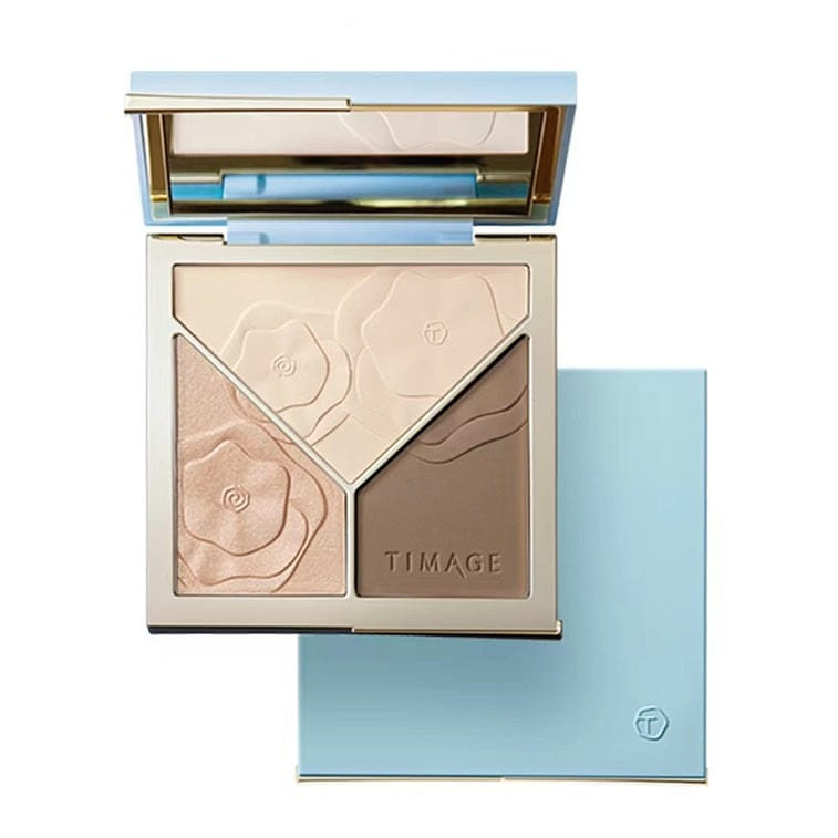 Caitang Highlighting & Contouring Palette 3 Colors Matte Pearl 17g/box 17 그램