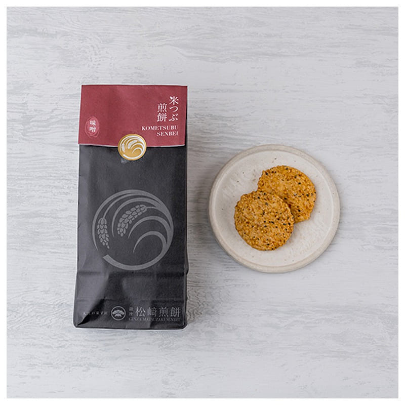 GINZAMATUSAKI SENBEI Tokyo Limited Kome Tsubu Senbei Miso Flavor 12 pcs 1 개