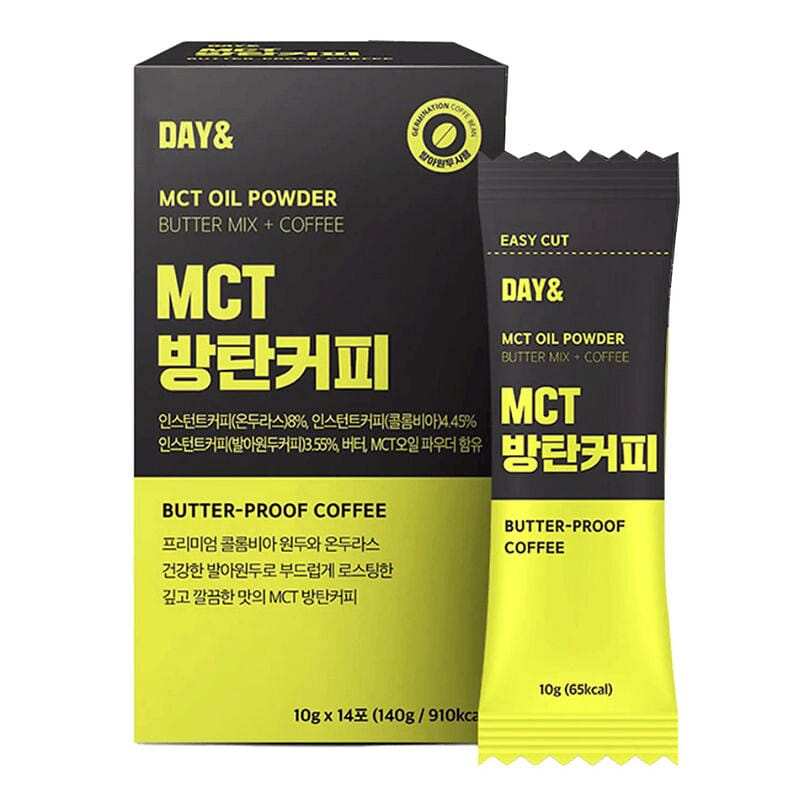 DAY&MCT Low Carb Keto Bulletproof Coffee 1 box