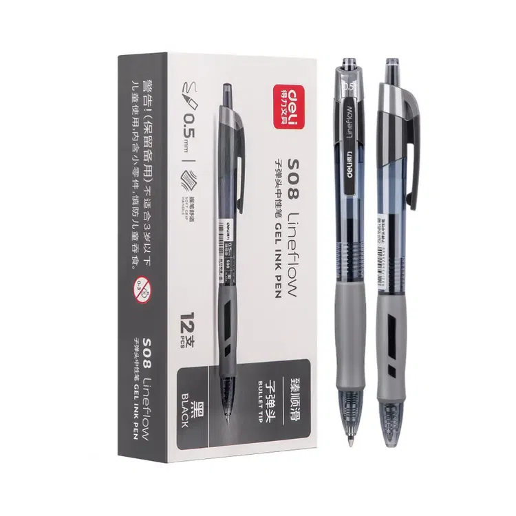 델리 0.5mm 부드러운 젤펜 12자루 1 개