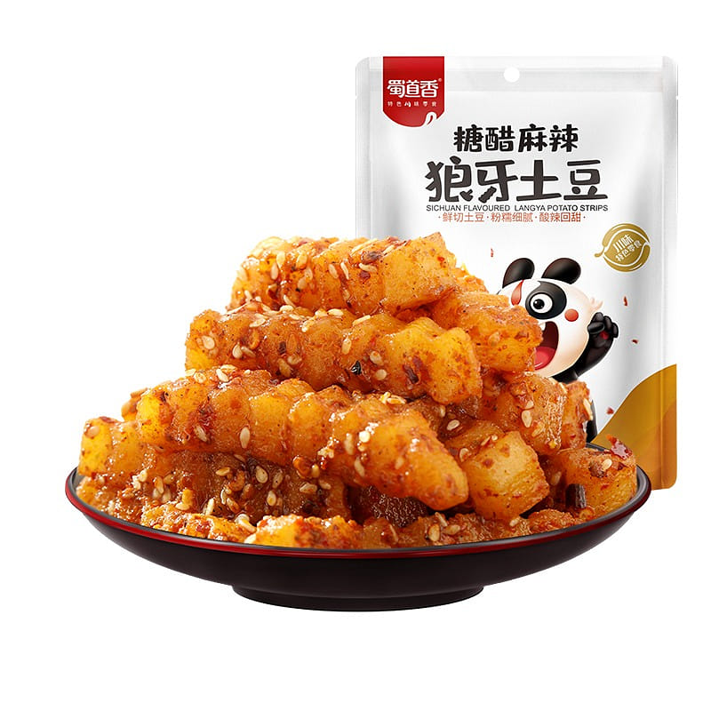 Shudao Xiang Wolf Tooth Potato Barbecue Flavor 150 グラム