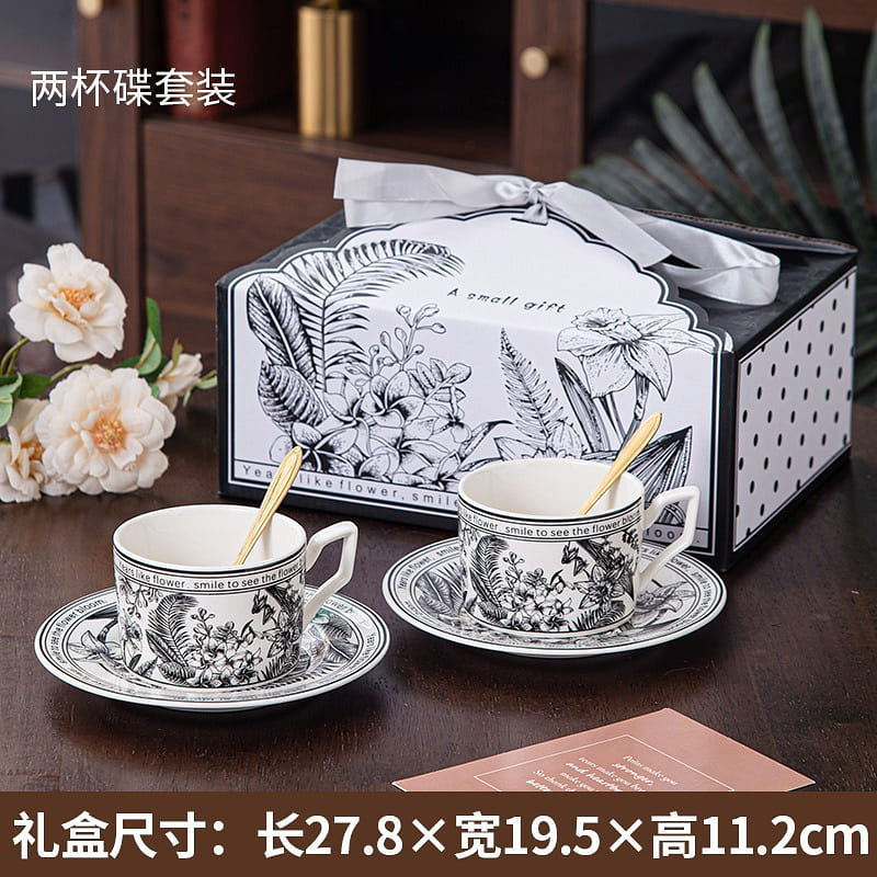 2-piece set High-end coffee cup gift box set gift companion-Type A 2 개