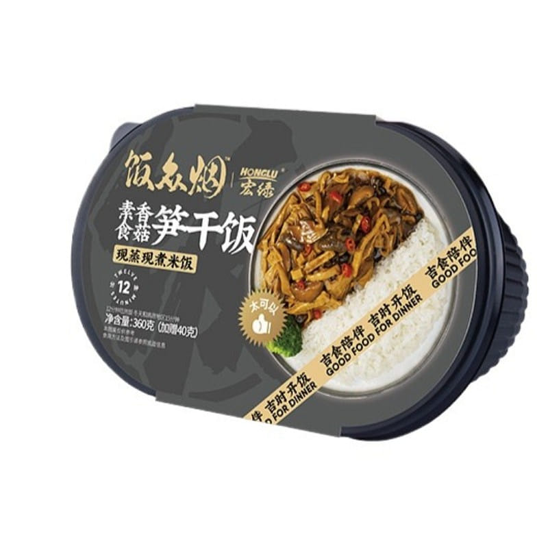 Honglv Self-Heating Rice, Mushroom Bamboo, 400g*1 400 g