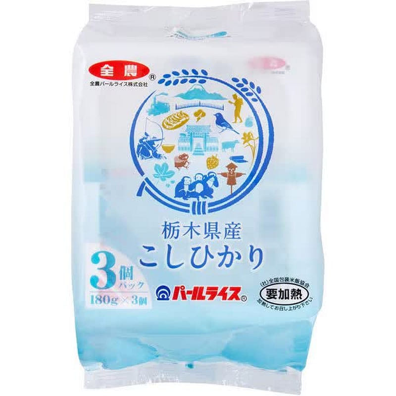 Tochigi Koshihikari Rice by Pearl Rice 180g x 3 1 개