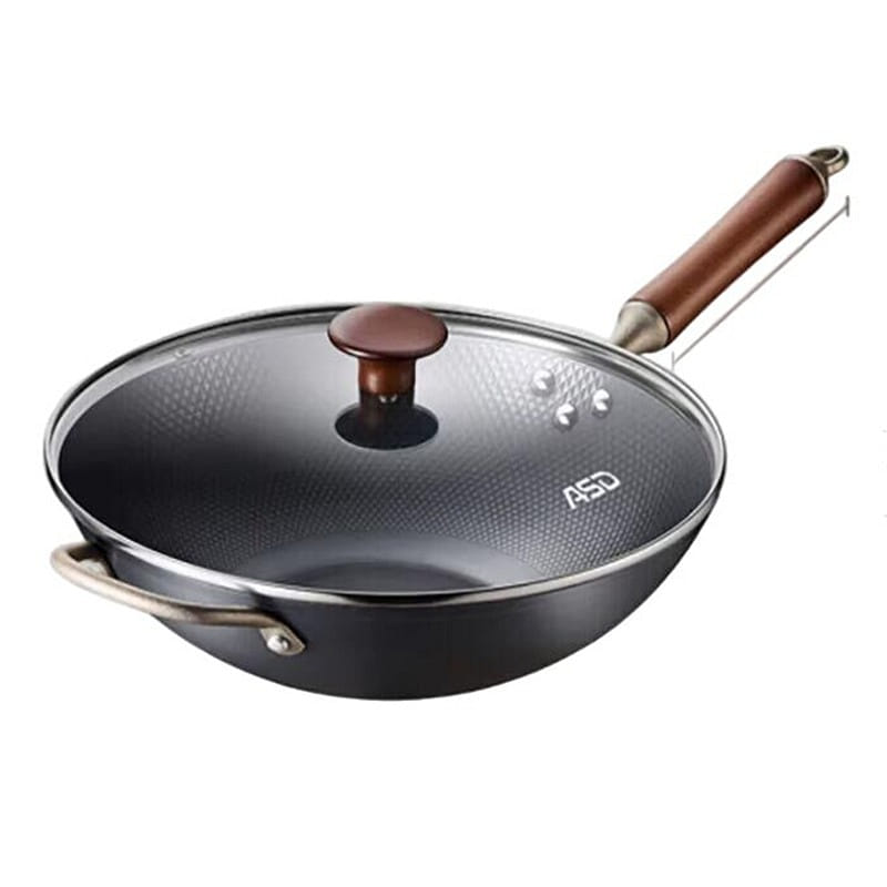 ASD Uncoated Premium Iron Rust-Resistant Wok 32cm 1 count