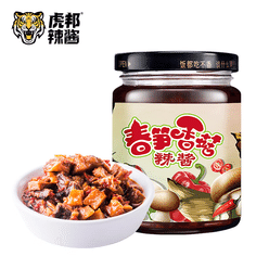 TIGER BANG Chili Sauce | Spring Bamboo Shoots and Shiitake Mushroom Sauce 210 g