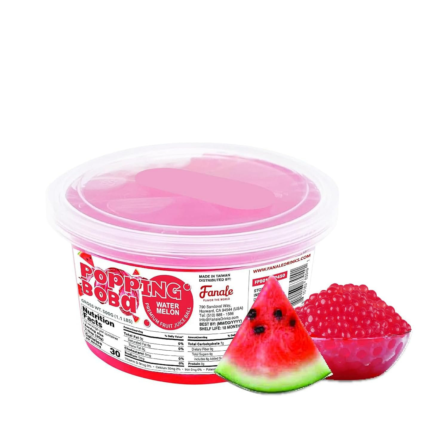 Fanale Popping Bursting Boba Watermelon Flavor 450g 500 g