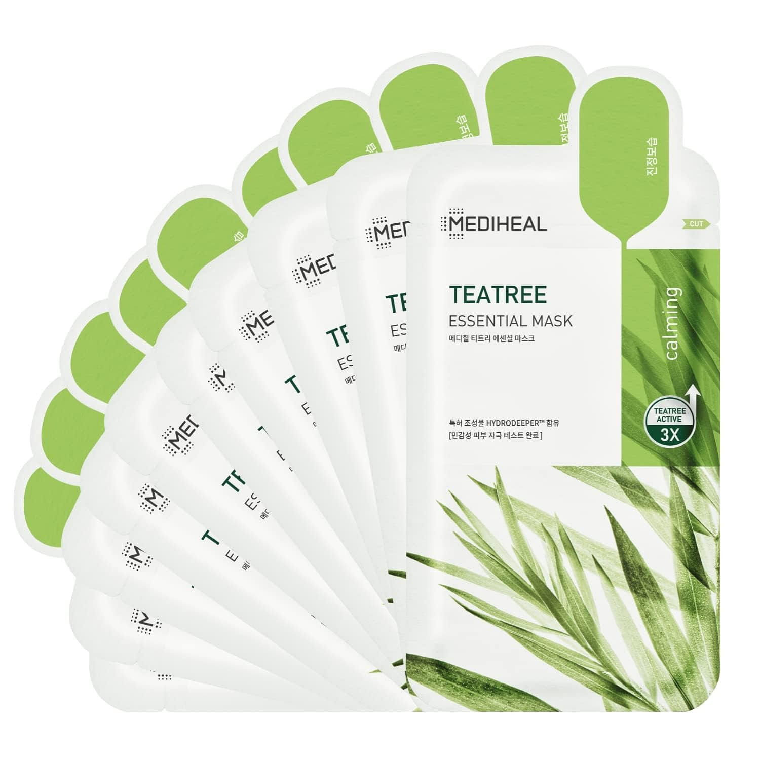 Mediheal茶树精华舒缓镇静面膜10 片装 1 盒