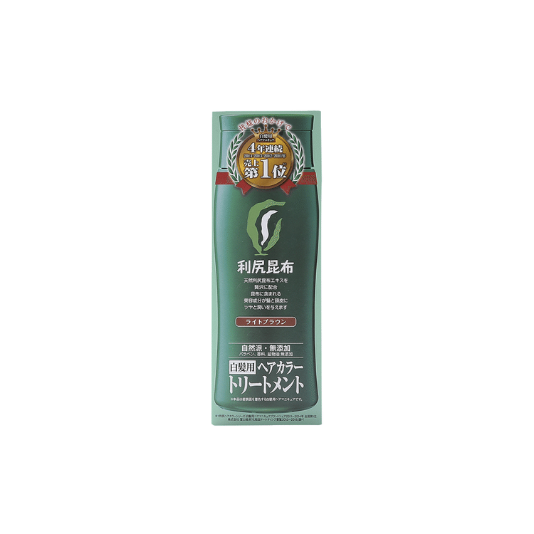 利尻昆布の白髪ケア利尻ヘアカラートリートメントライトブラウン