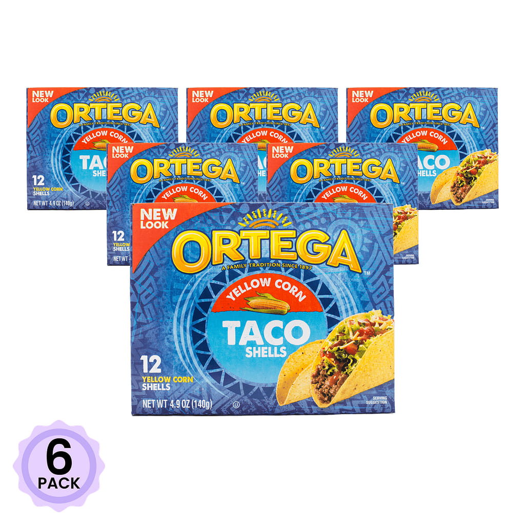 Ortega Yellow Corn Taco Shells 4.9 oz*6 pack